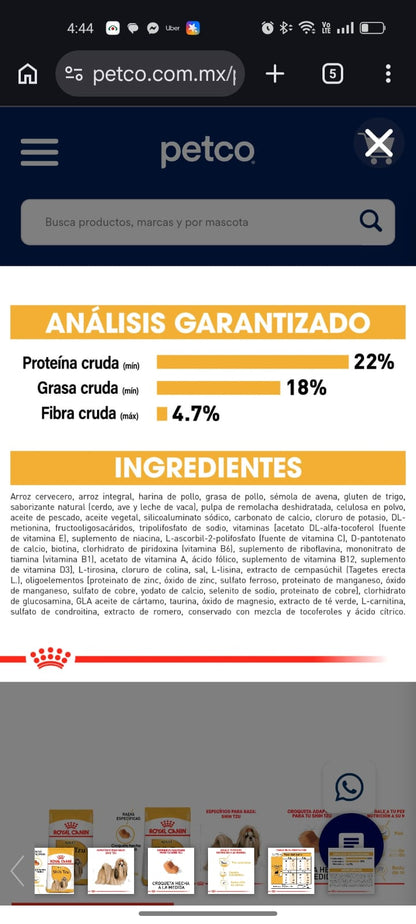 Royal Canin Shih Tzu Adulto